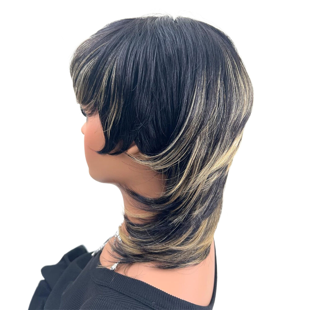 Dovetail Wolf Tail Human Hair Wig
