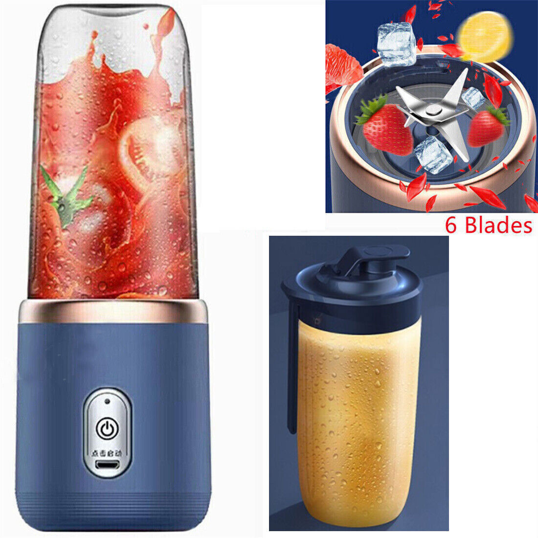 Electric Mini Juice Maker Portable Blender Smoothie Juicer Fruit Machine